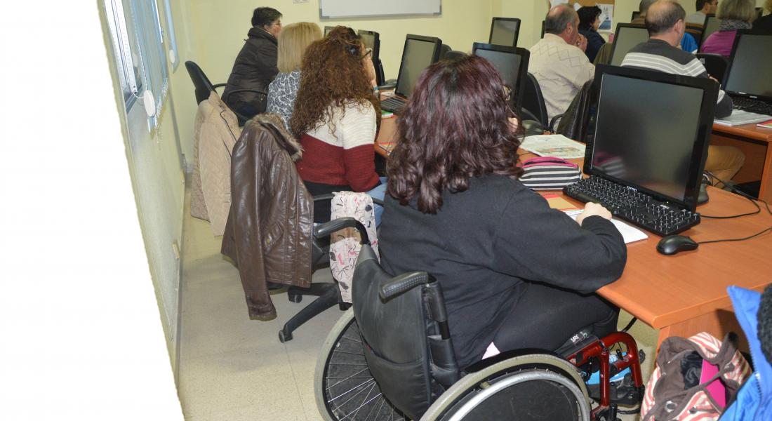 Alumnado con discapacidad en una formación de Oretania Ciudad Real