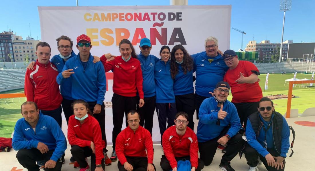 Los deportistas de ASPRONA consiguen 14 medallas en el Campeonato Nacional de Atletismo