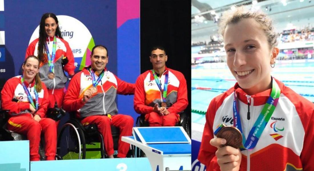 Nahia Zudaire y el relevo español logran dos bronces para España en la tercera jornada del Mundial de Natación Paralímpica
